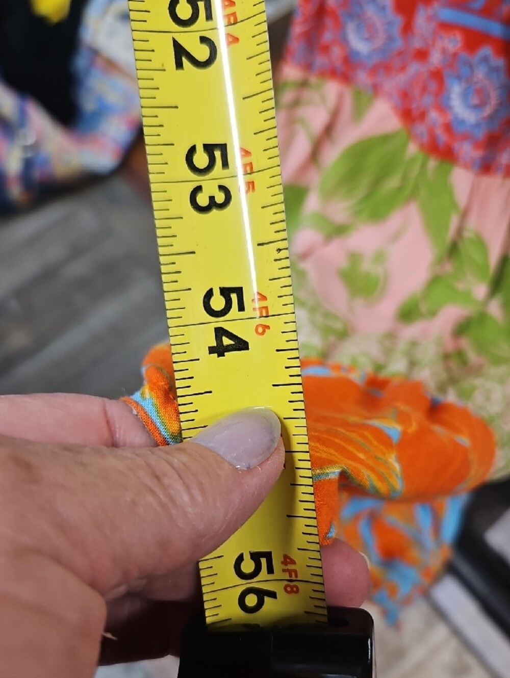 Bright Multi-Panel Floral Maxi Dress - Sleeveless Wrap - Picture 9 of 10